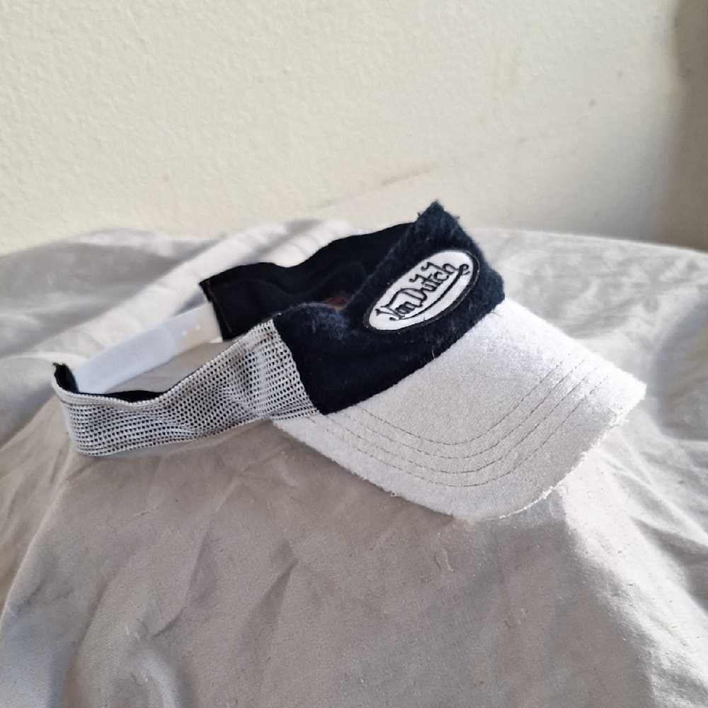 Von Dutch Black and White Logo Visor